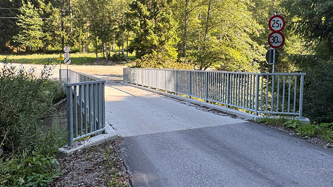 Foto: Neuerrichtung Brückentragwerk Niedergail Foto: Neuerrichtung Brückentragwerk Niedergail